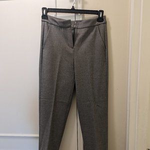 J Crew Kate straight-leg pant in four-season stretch, Hthr Graphite, Size 2